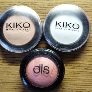 Milano Eyeshadow - Cream, White And A Pink Highlighter